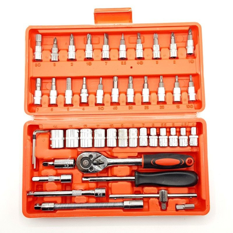 آچار بکس مدل 46-PCS مجموعه 46 عددی