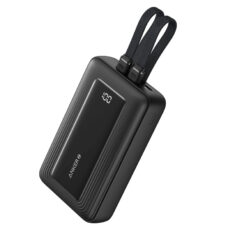 پاوربانک انکر مدل A1681 ظرفیت 20000 میلی آمپر ساعت به همراه کابل لایتنیگ و کابل USB Type-C