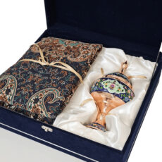 ست هدیه نگارستان نیلی مدل مس و ترمه کد pardaz24