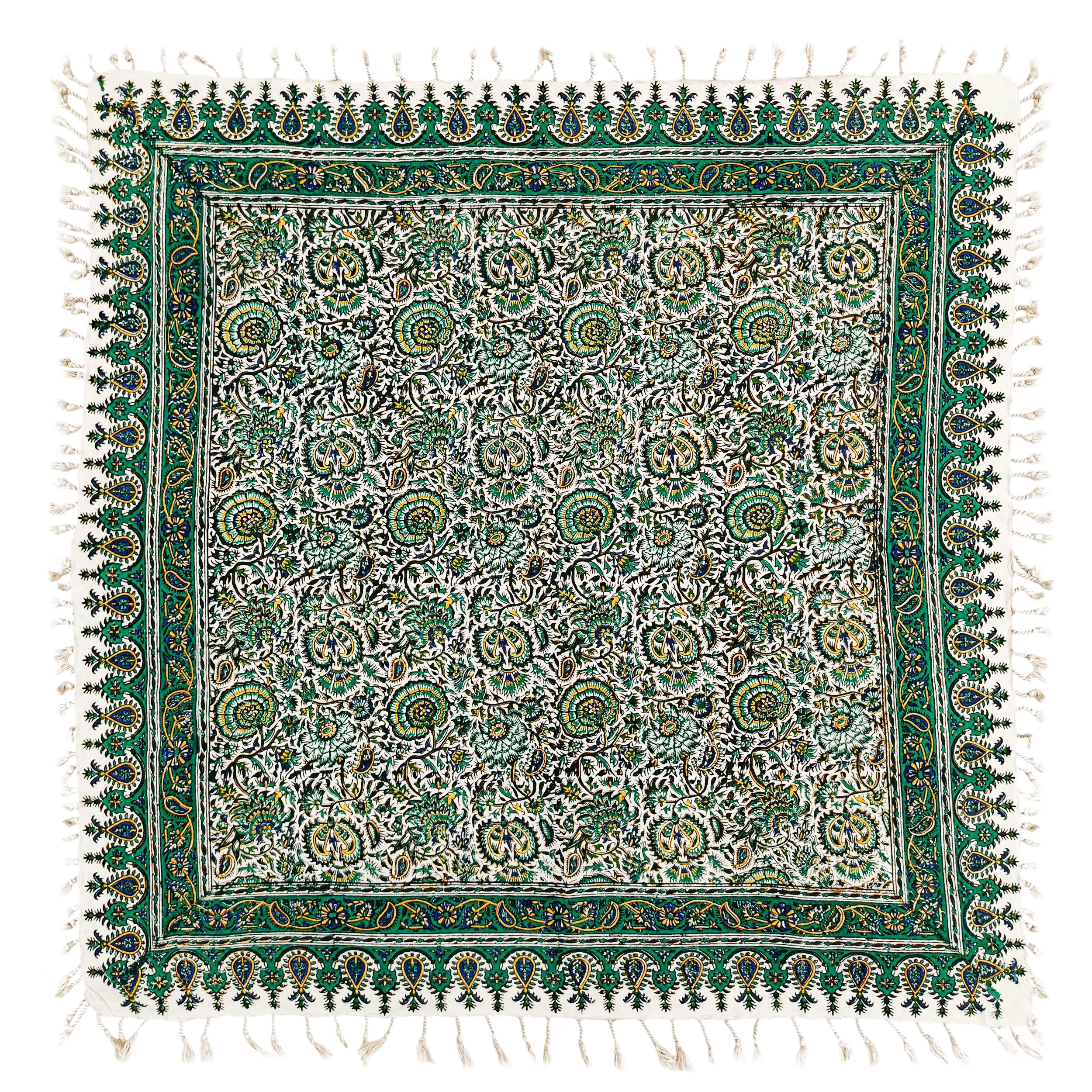 رومیزی قلمکار مدل گل اناری
