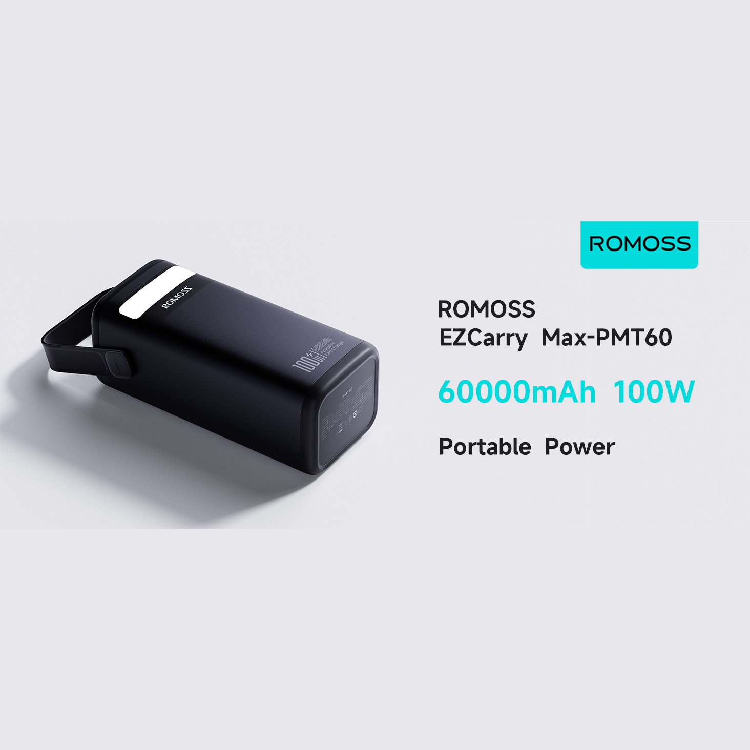 پاوربانک 100 وات راموس مدل M60 ظرفیت 60000 میلی آمپر ساعت