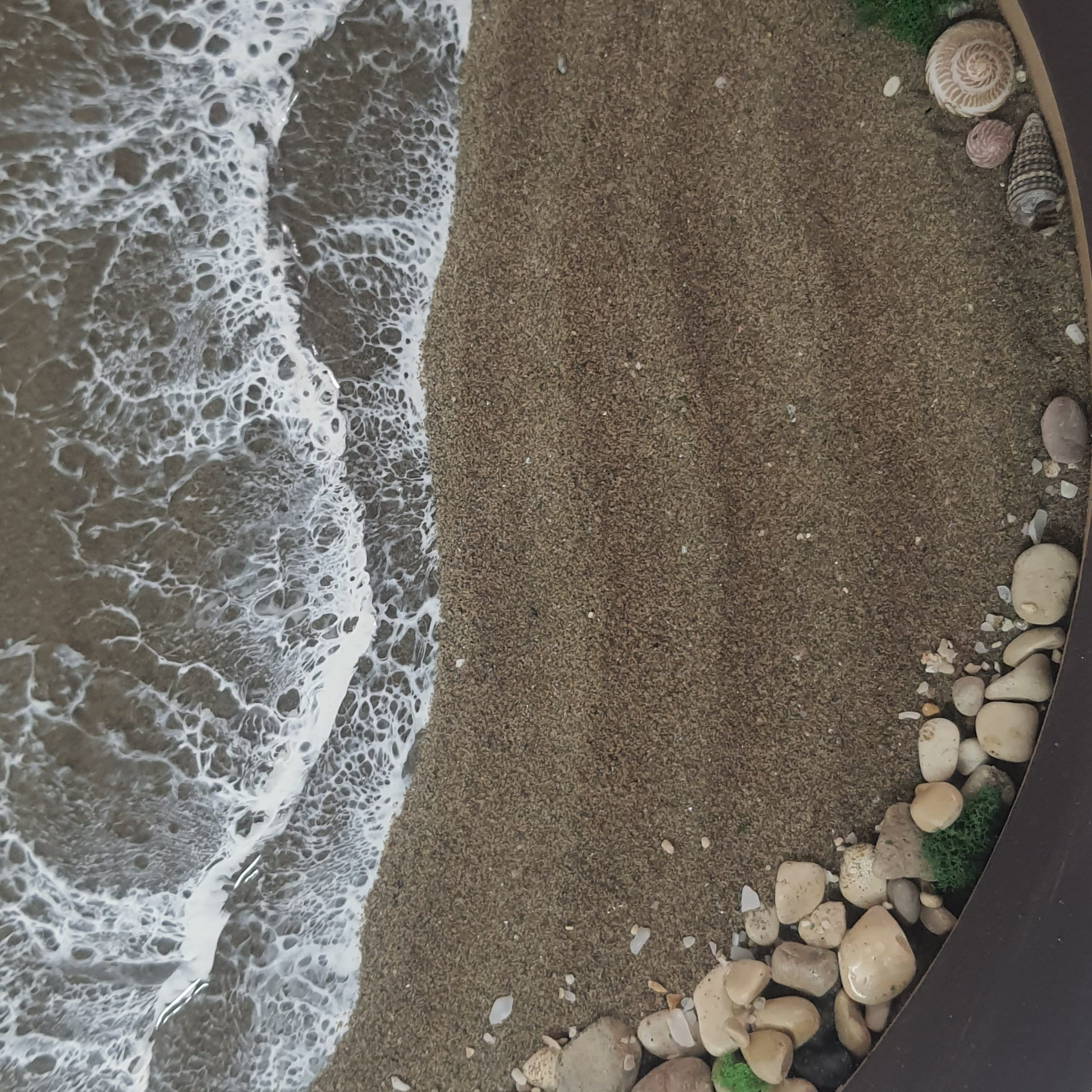 تابلو رزینی مدل ساحل و دریا