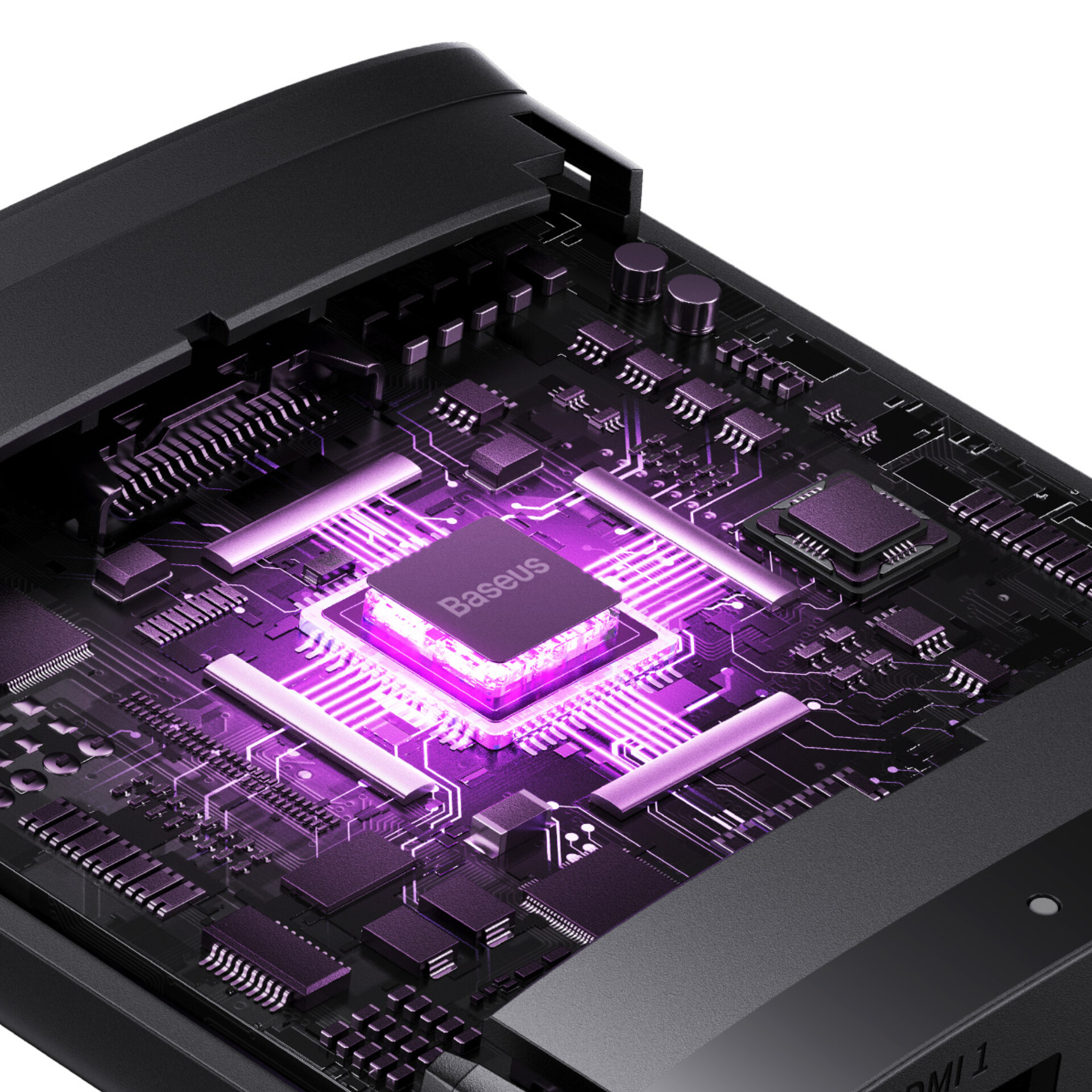 سوئیچ 1 به 2 HDMI بیسوس مدل BS-OH114 به همراه کابل