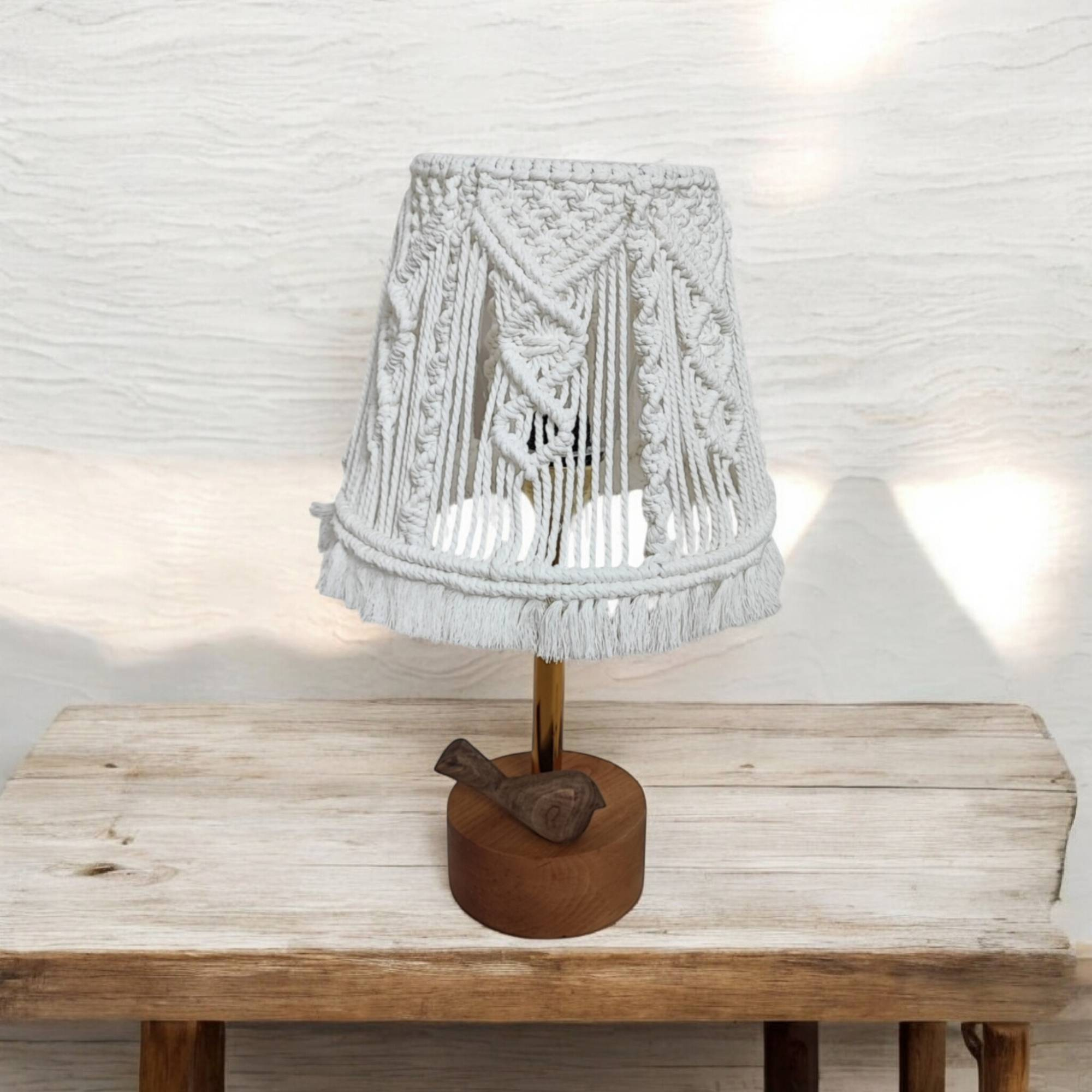 آباژور چوبی طرح پرنده مدل 01