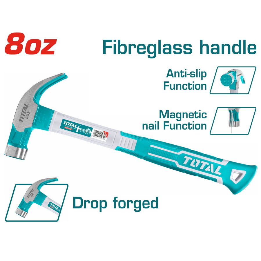 چکش میخ کش توتال مدل THTCH0086 با وزن 230 گرم