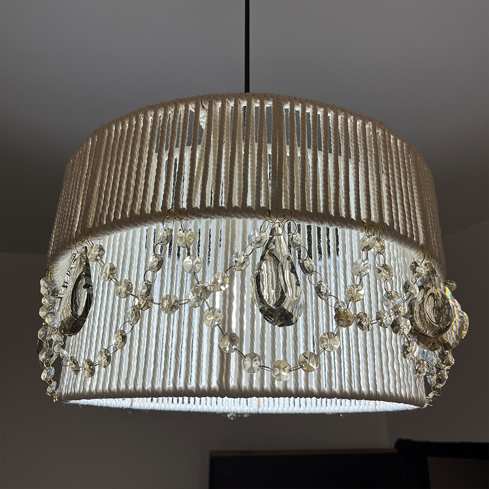 لوستر مدل کریستال مراکشی دوطبقه کد 5020