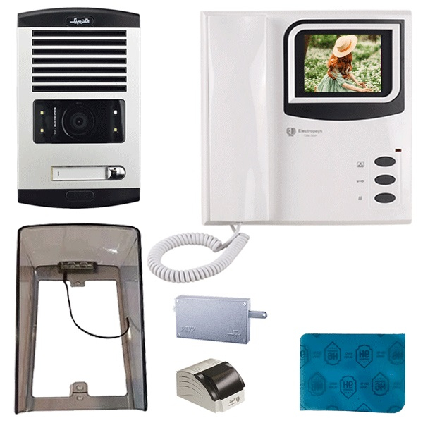 دربازکن تصویری الکتروپیک مدل FD/1086/1/1286 یک واحدی به همراه محافظ