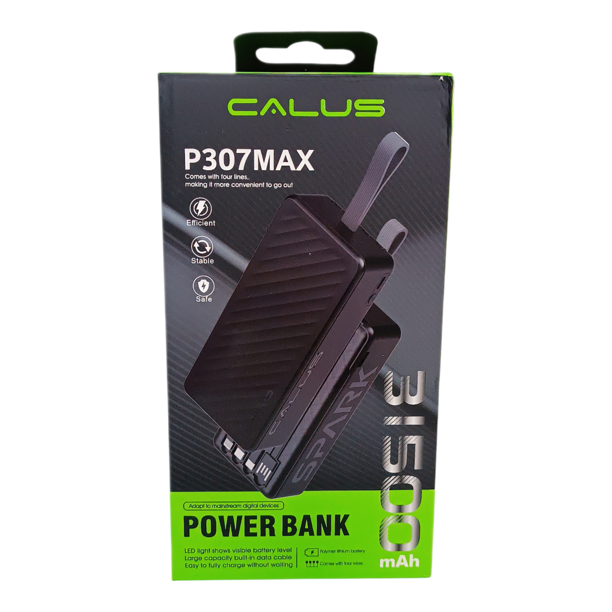 پاور بانک کالوس مدل p307 MAX ظرفیت 31500 میلی آمپر ساعت