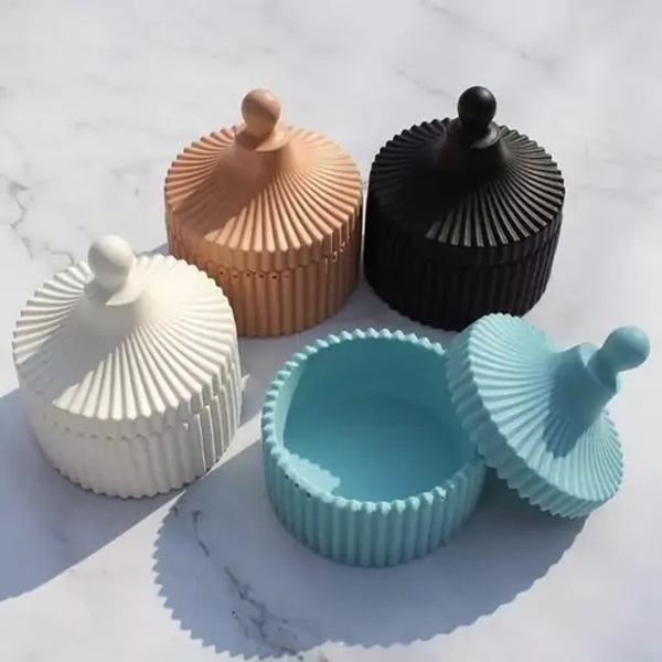 مجموعه ظروف هفت سین 7 پارچه مدل شیاردار دردار