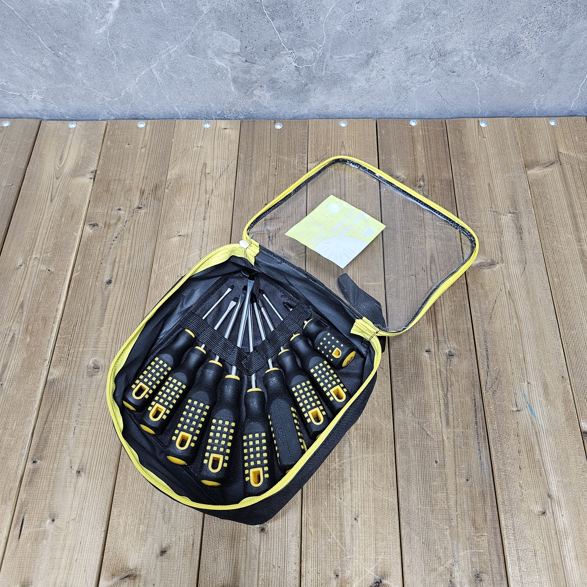 پیچ گوشتی دوسو چهارسو اوکی کد 1245بسته 9 عددی