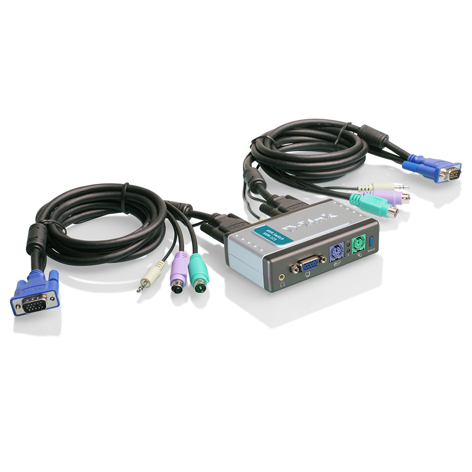 سوییچ KVM دو‌پورت دی-لینک مدل KVM-121 PS2