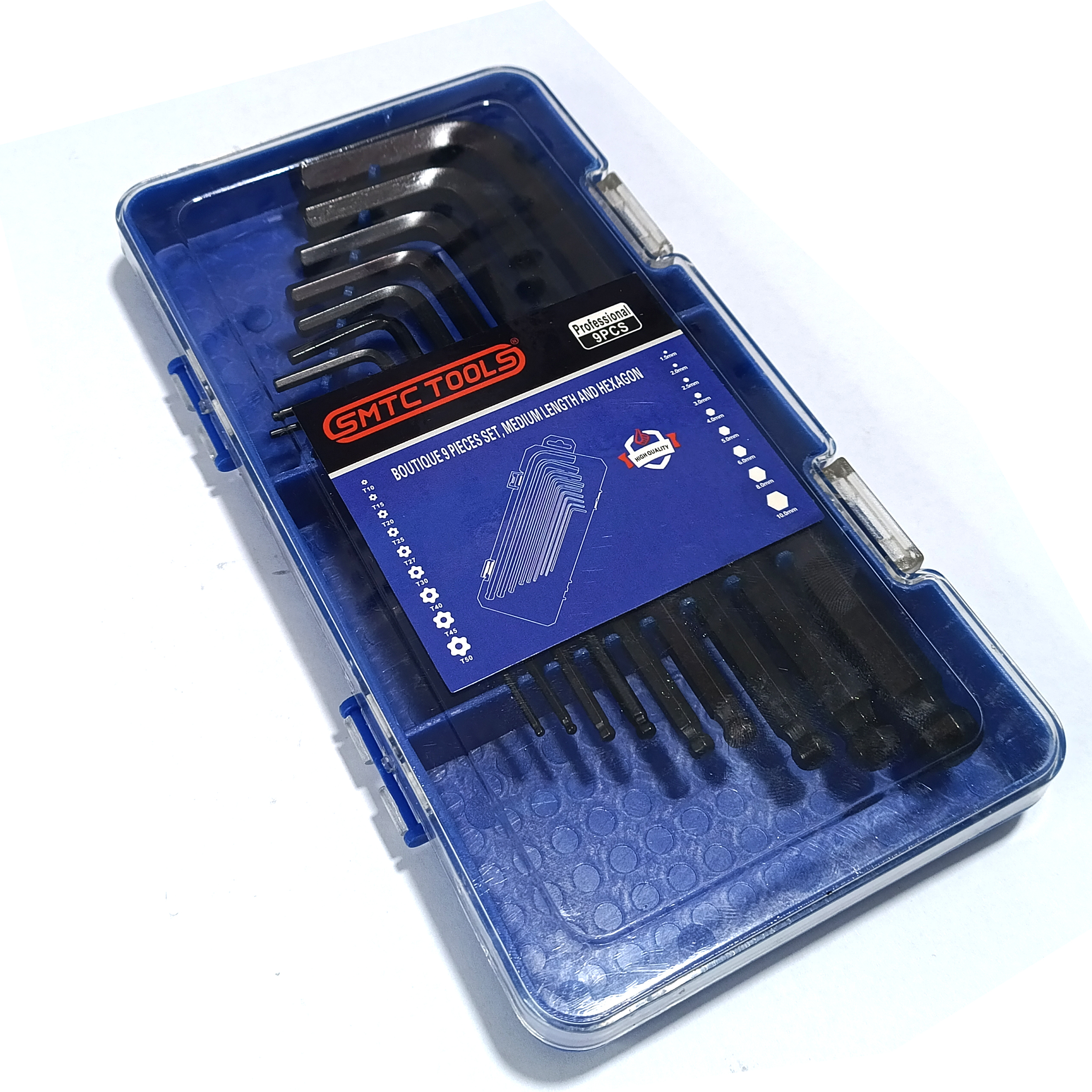 آچار آلن یکسرگرد اس ام تی سی مدل PRO-5641 مجموعه 9عددی