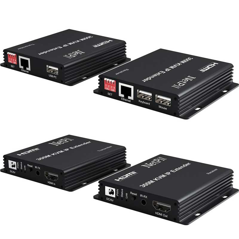 کی وی ام اکستندر سوئیچ 2  پورت نت پیل مدل KVEX300M