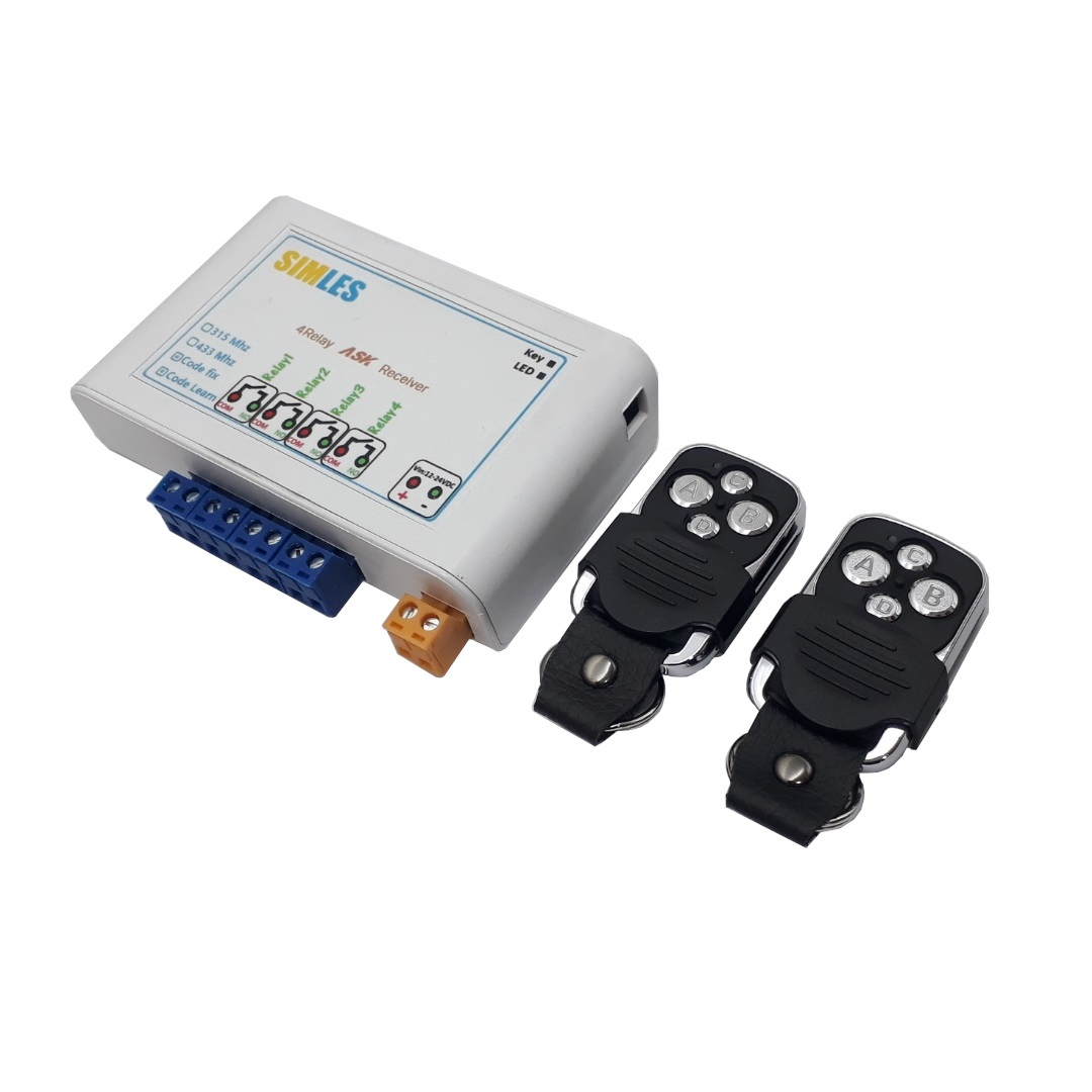 ریموت و گیرنده 4 رله سیملس مدل PN1467