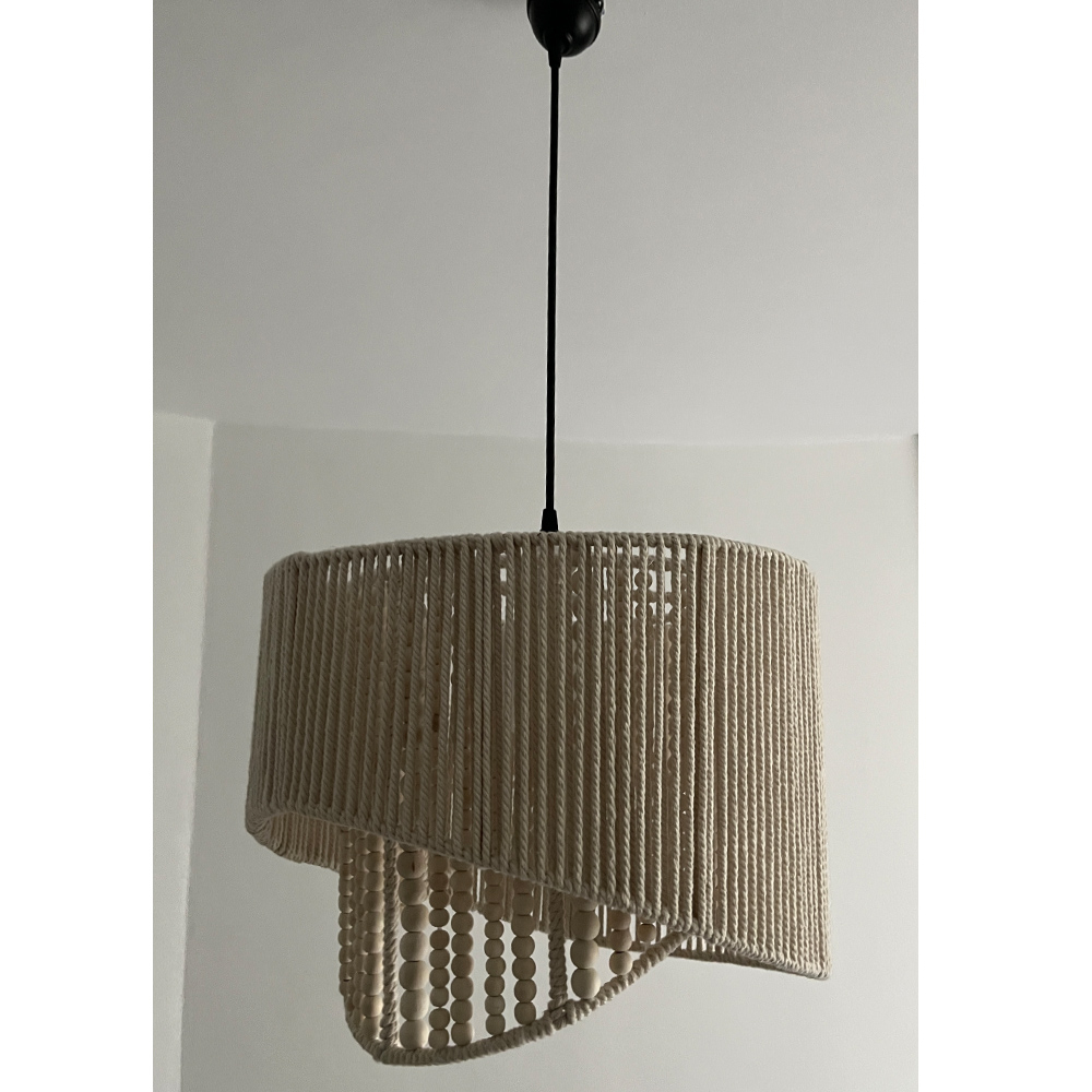 لوستر بافتنی مدل مدرن دوحجمی کد 4030