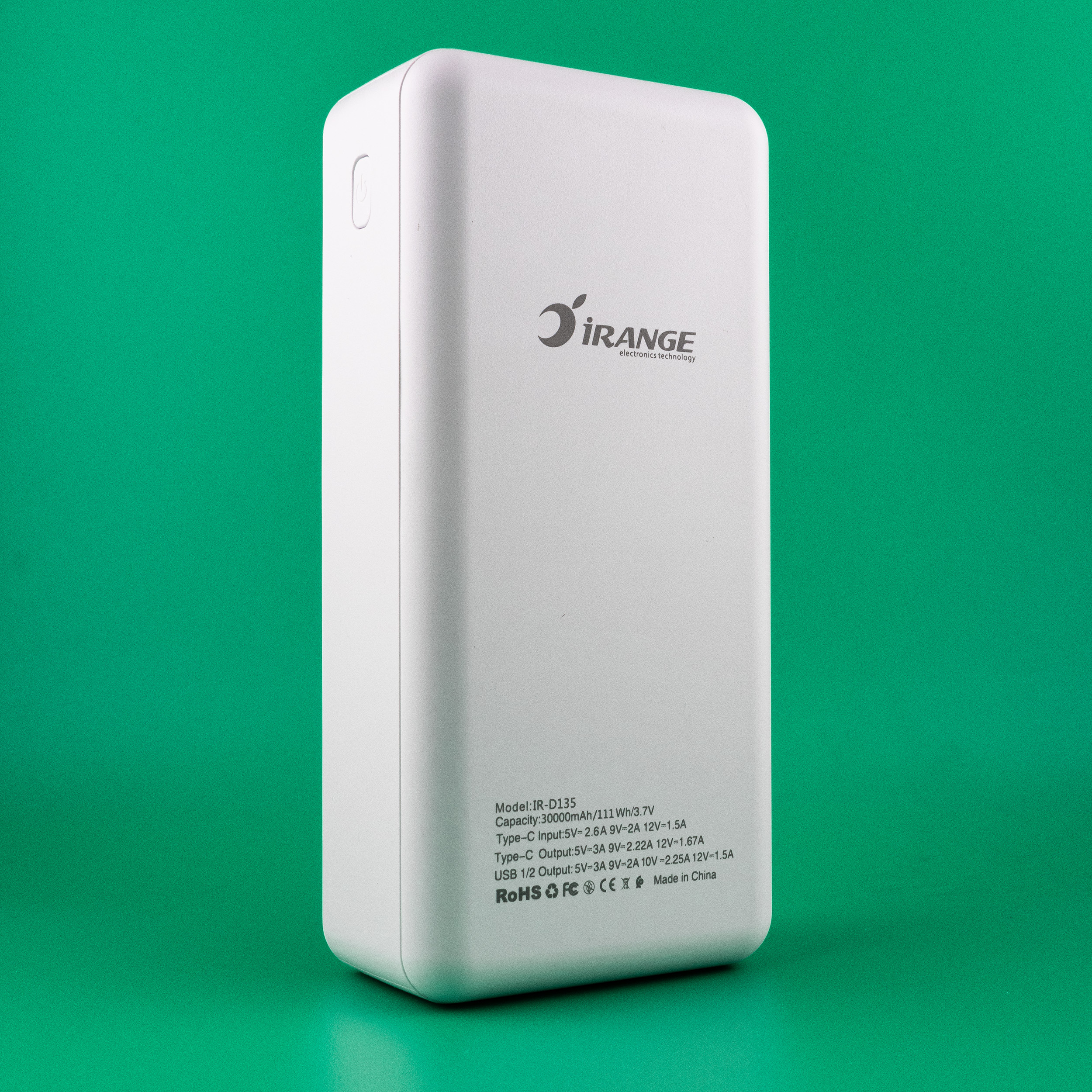 پاوربانک آیرنج مدل IR - D135 ظرفیت 30000 میلیآمپرساعت