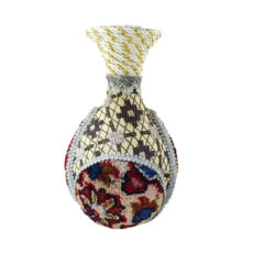 گلدان سفالی مدل فرش دستبافت کد tz-230