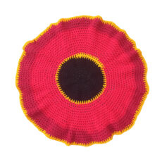 رومیزی قلاب بافی طرح دایره