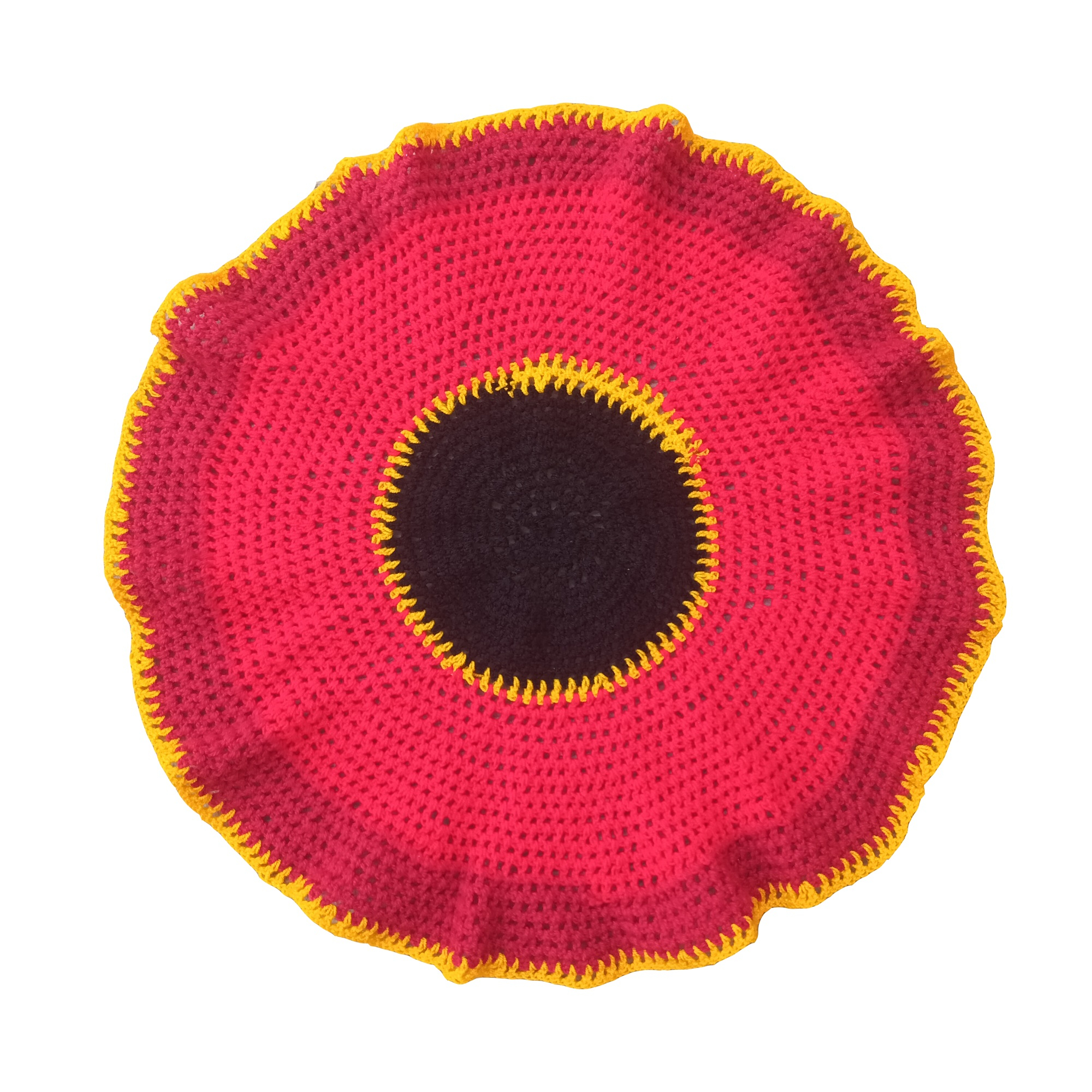 رومیزی قلاب بافی طرح دایره