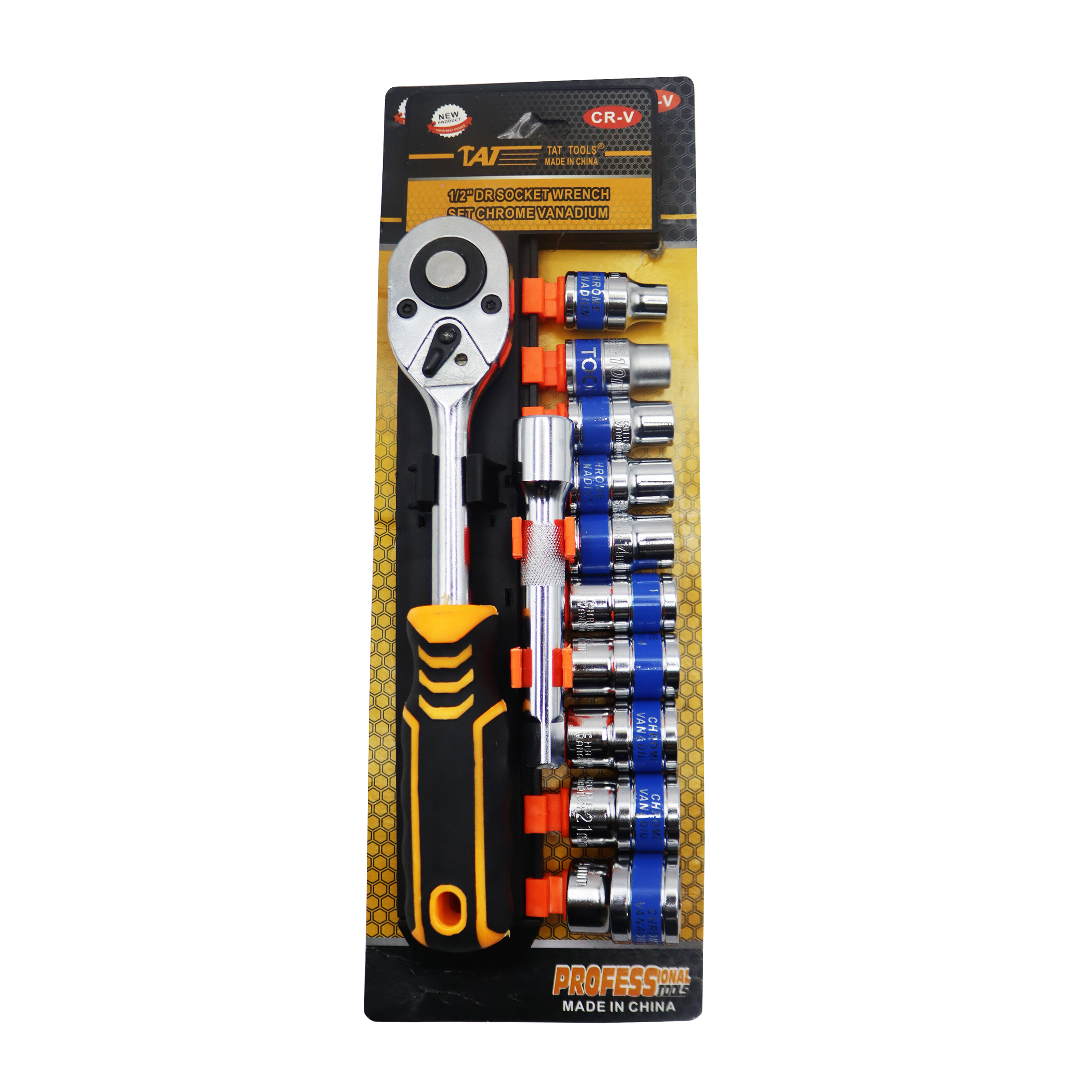 آچار بکس تات مدل YP-1/2INCH-12 مجموعه 12 عددی