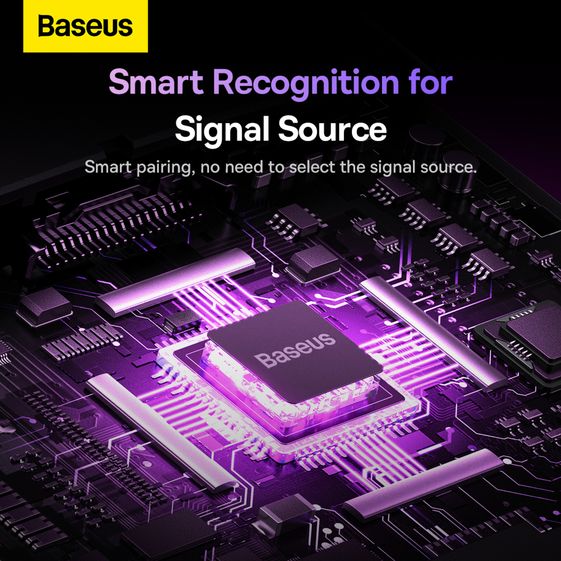 سوئیچ 1 به 2 HDMI بیسوس مدل BS-OH114 به همراه کابل