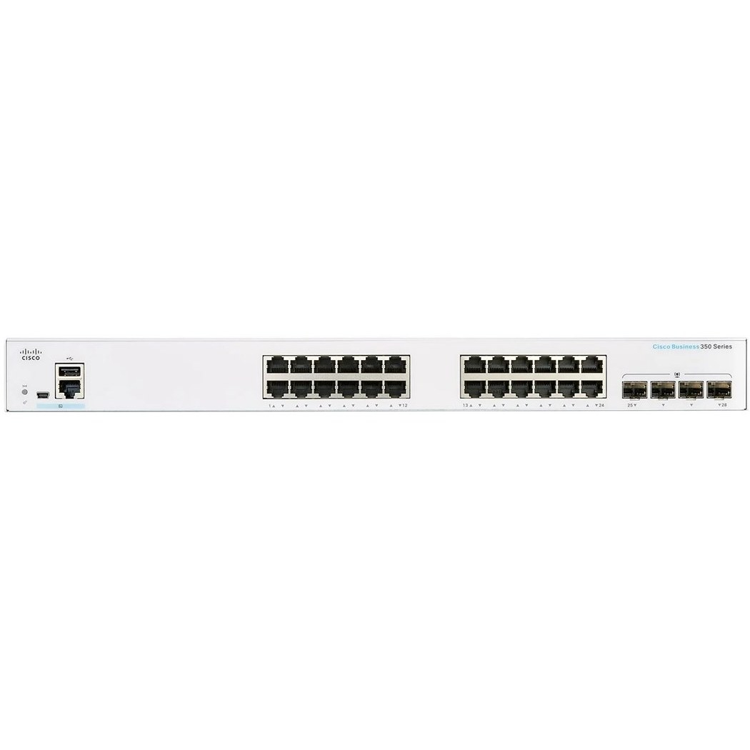 سوییچ  24پورت شبکه سیسکومدل cbs350-24t-4g