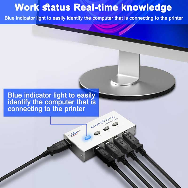 هاب سویچ 4 پورت پرینتر نت پیل مدل SWH24