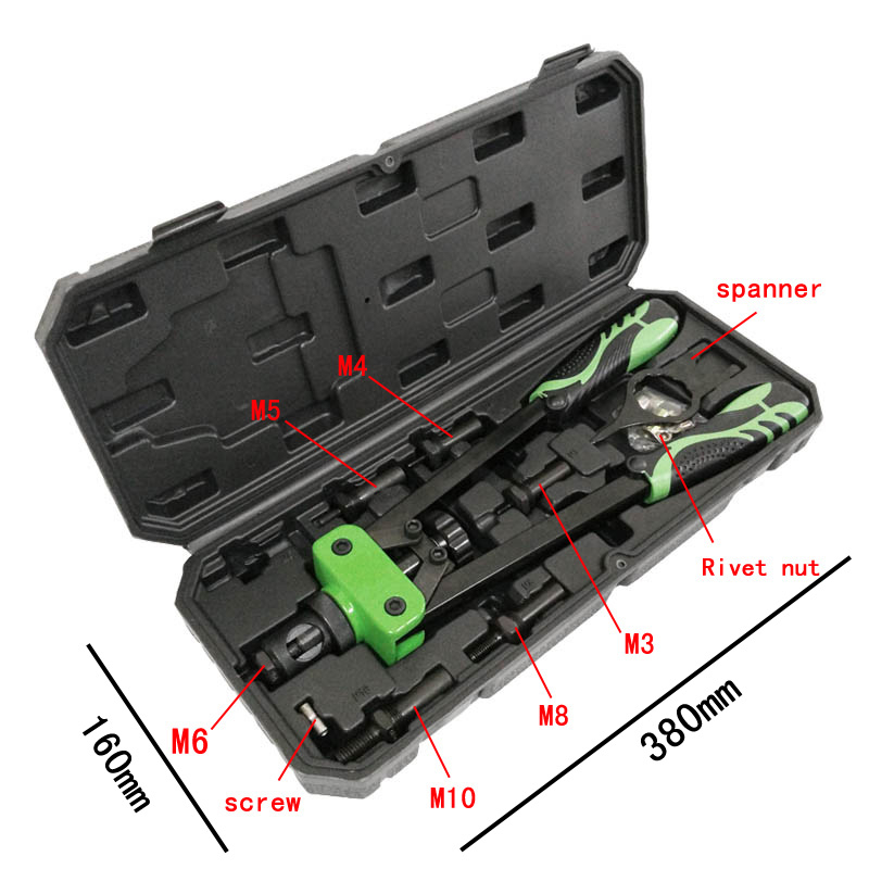 مهره پرچ کن جینما مدل xr-54552 مجموعه 8 عددی