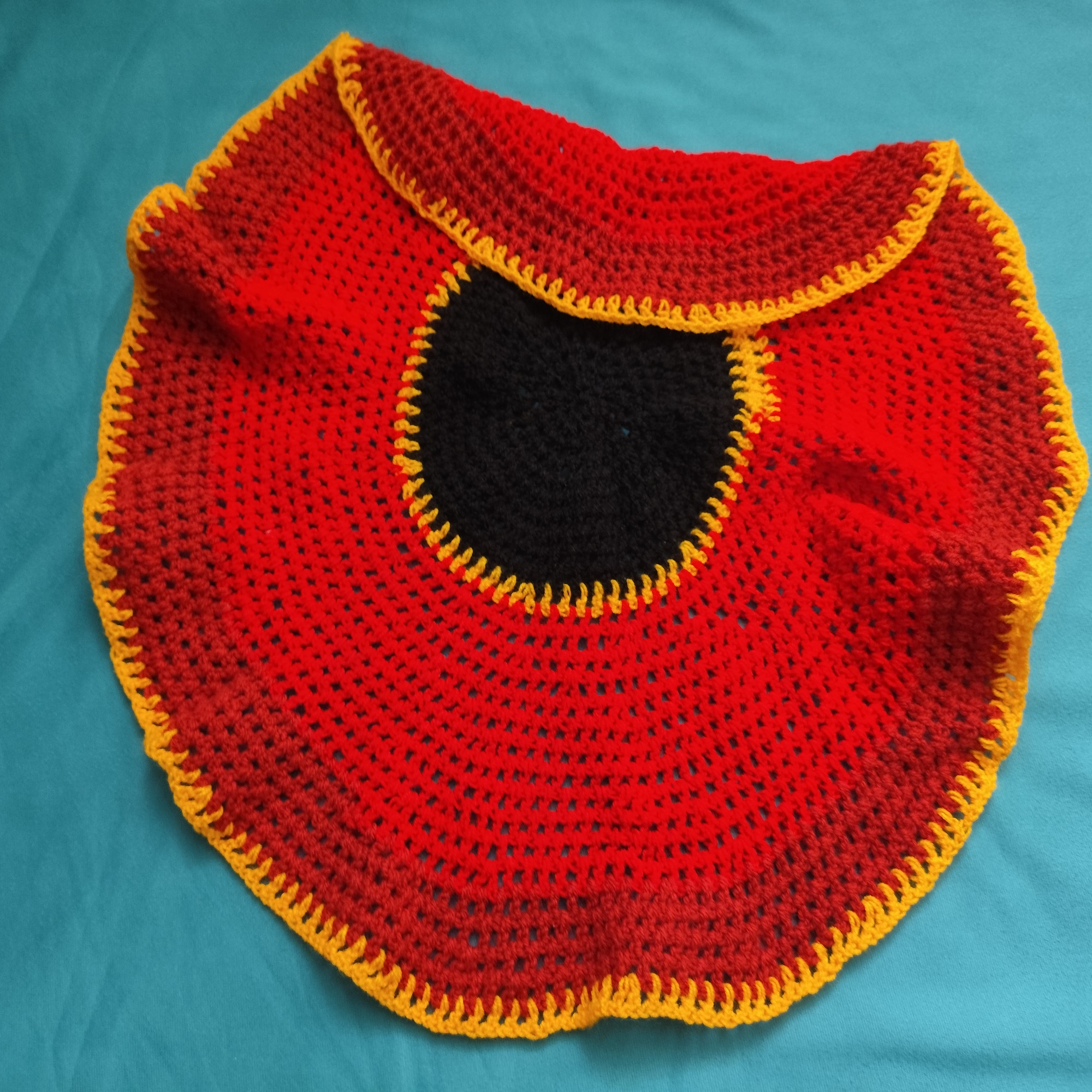 رومیزی قلاب بافی طرح دایره