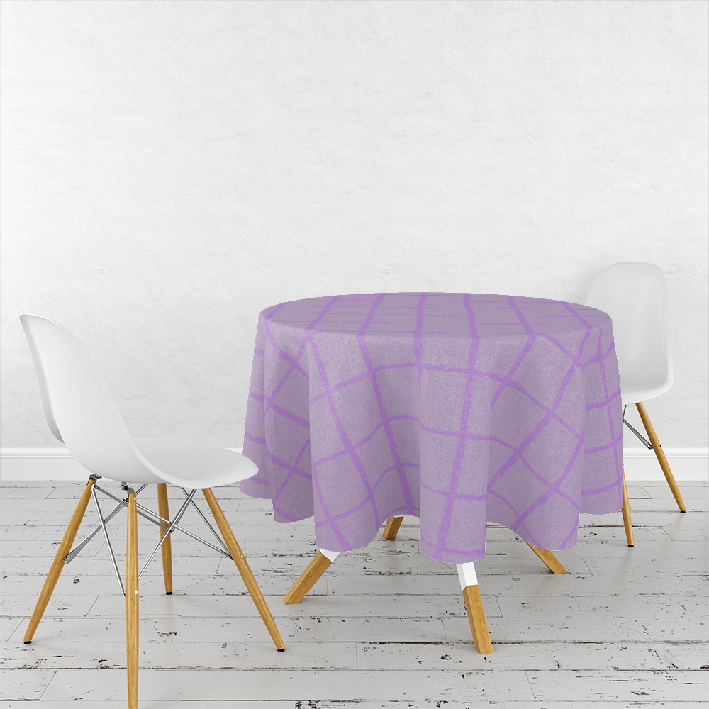 رومیزی طرح چهارخانه مدل D-0065