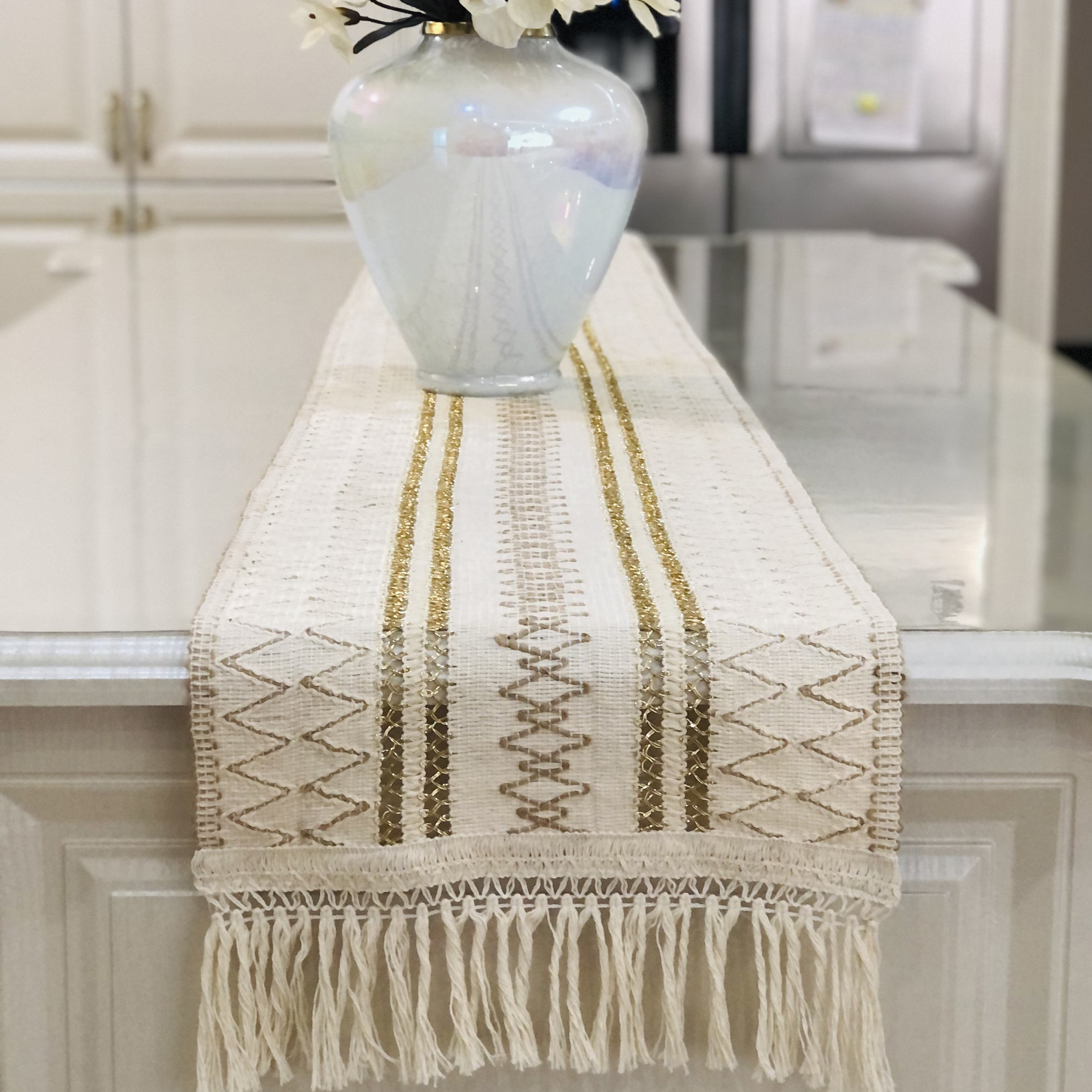 رانر مدل مکرومه آوا سایز 240x34 سانتی‌متر