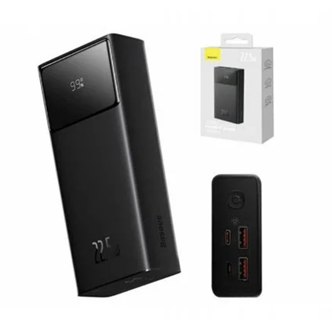 پاوربانک بیسوس مدل Star-Lord digital display  ظرفیت 30000 میلی آمپر ساعت