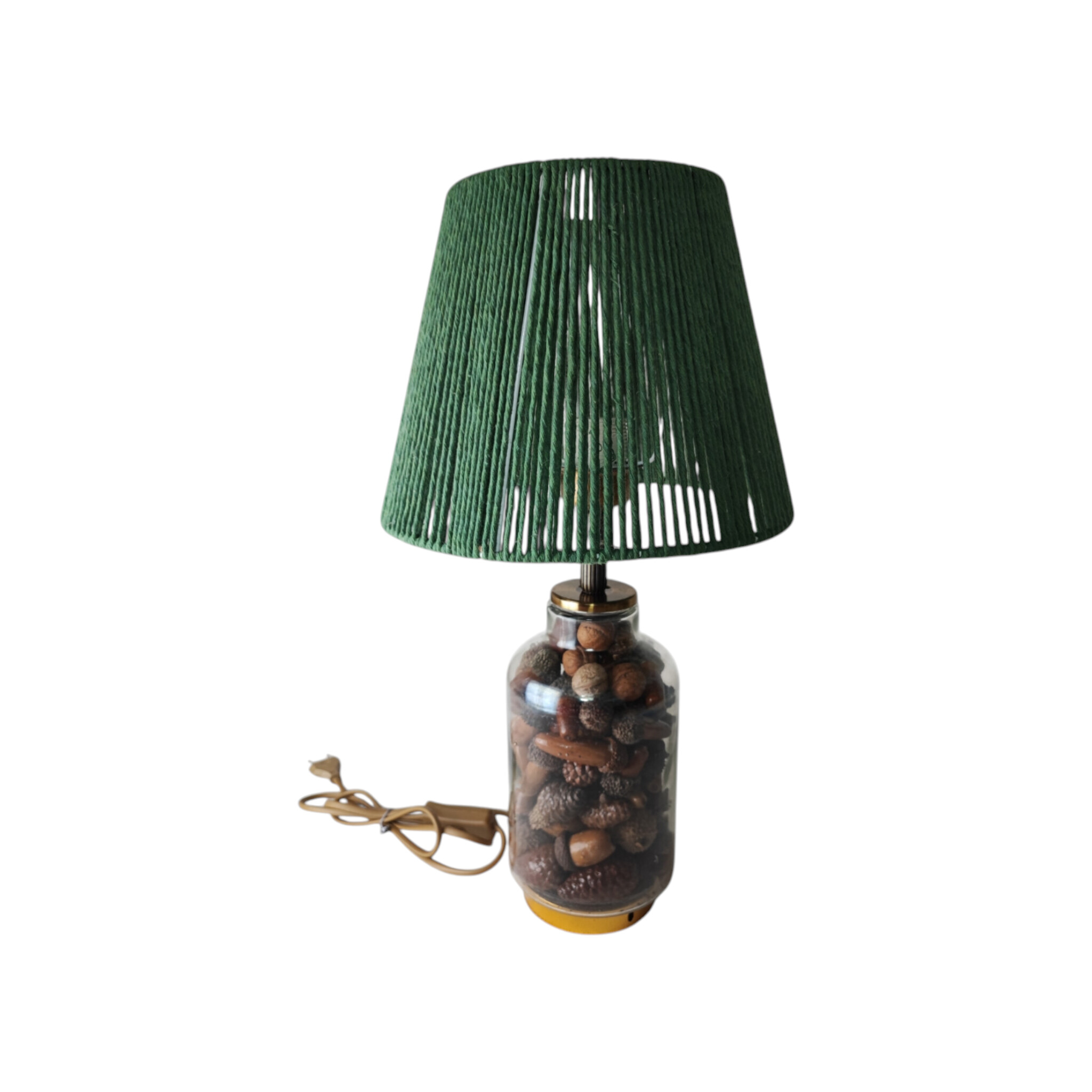 آباژور شیشه ای طرح بلوط مدل 01