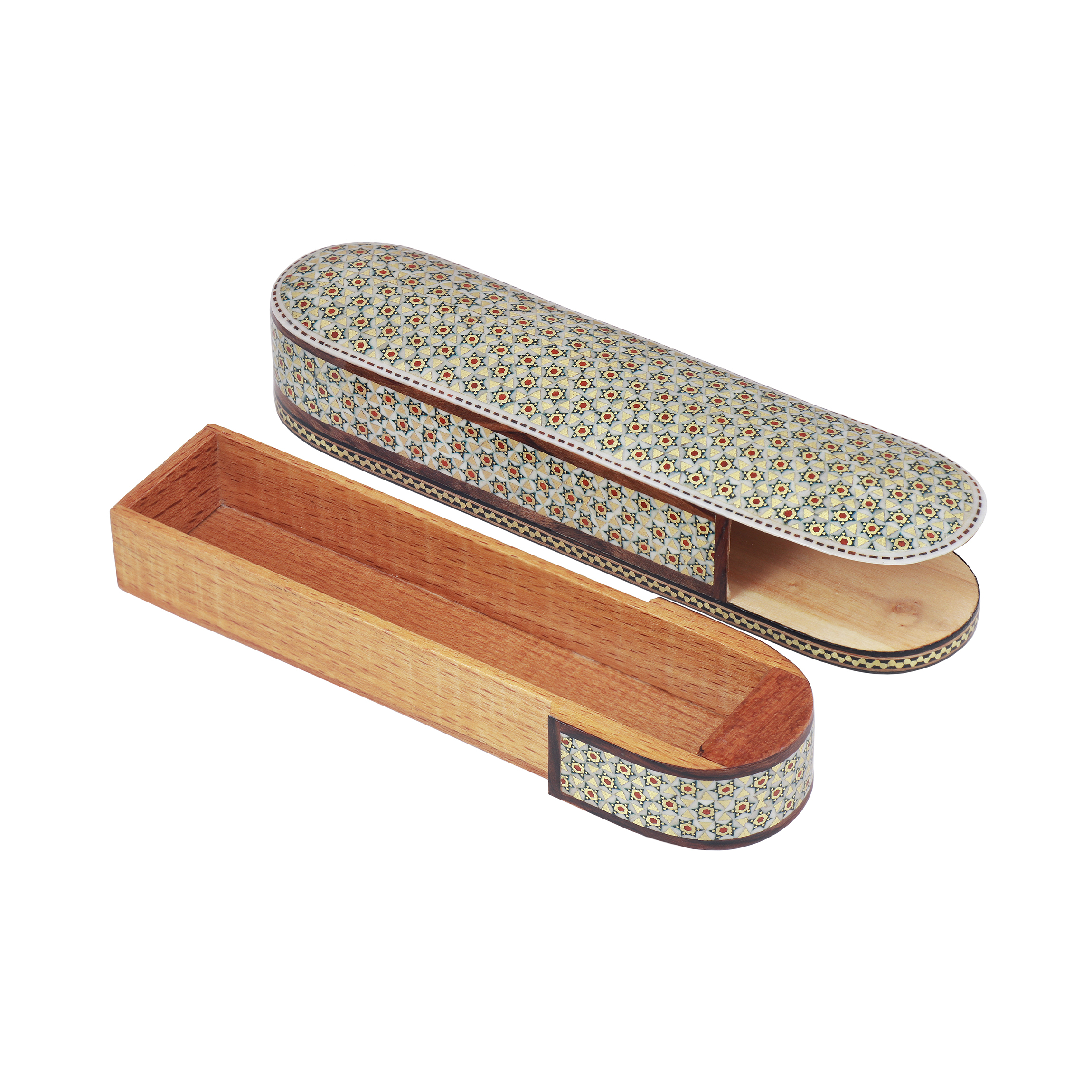 قلمدان خاتم کاری مدل کندویی