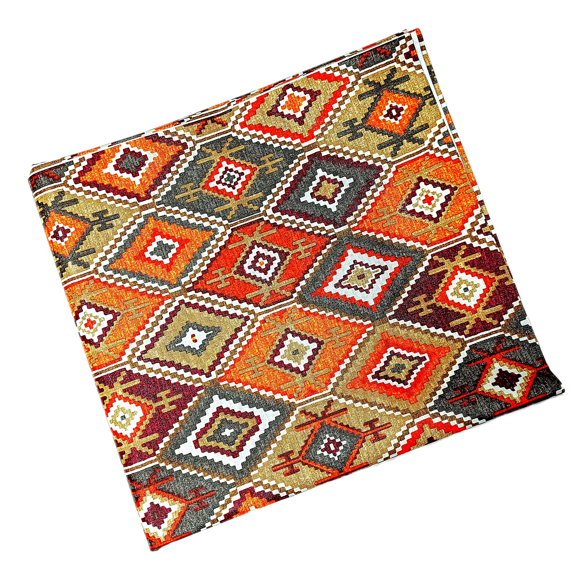 رومیزی طرح گلیم ترک مدل پارچه ای کد A140-T250cm
