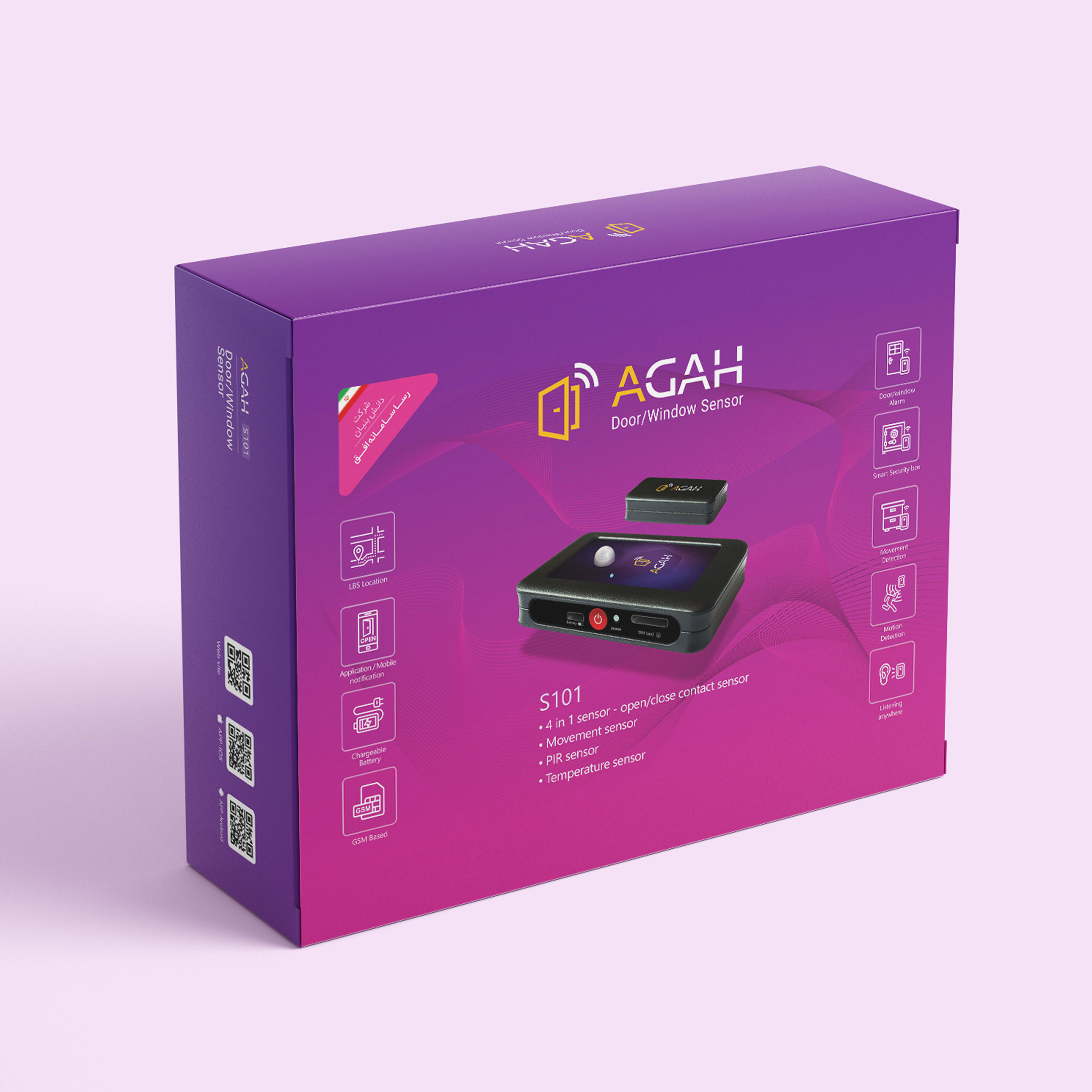 سنسور هوشمند در و پنجره آگاه مدل S101b