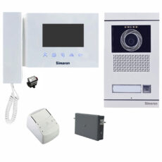 مجموعه دربازکن تصویری سیماران مدل 47TKM-VFBC1 یک واحدی به همراه محافظ ولتاژ مانیتور