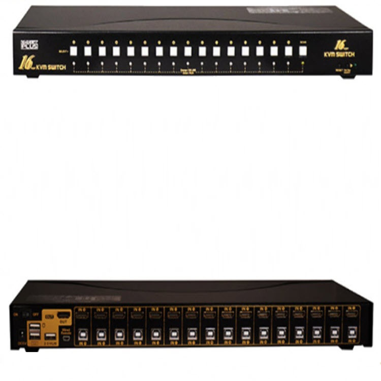 سوییچ 16 پورت HDMI KVM کی نت پلاس مدل KP-H6216