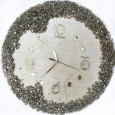 ساعت دیواری رزینی دست‌ساز مدل S01