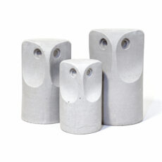 مجسمه بتنی مدل جغد مجموعه سه عددی