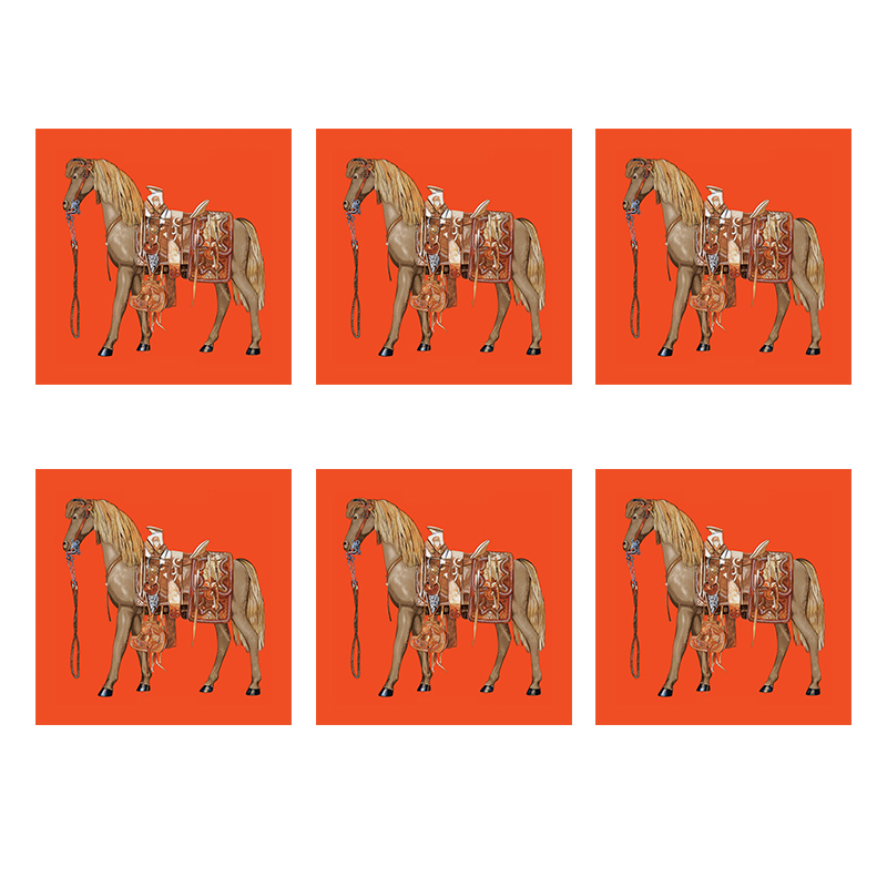 رومیزی مدل مخمل کد M00163 بسته 6 عددی