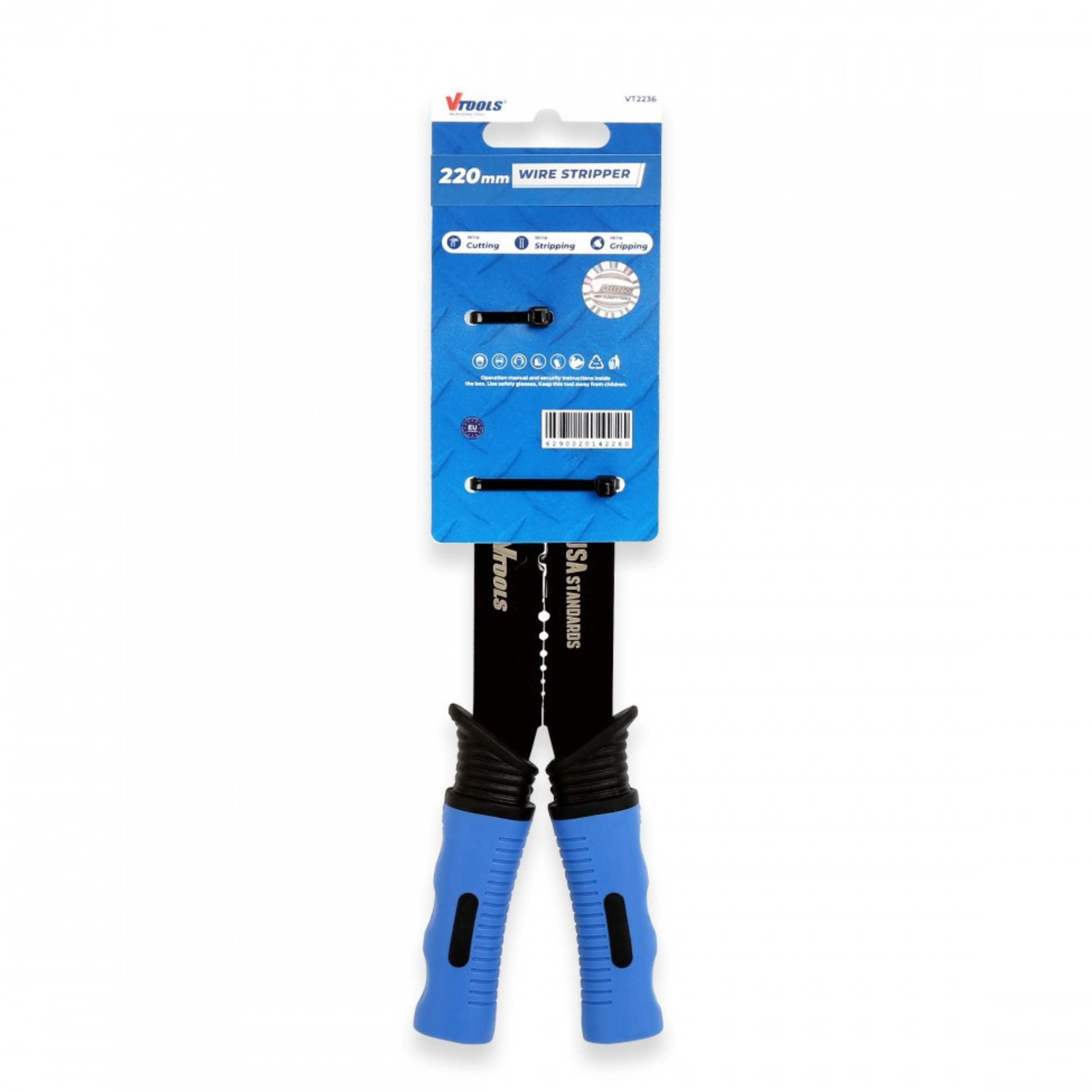 انبر سیم لخت‌کن وی تولز مدل VT2236 سایز 9 اینچ