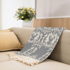 شال مبل طرح وینتیج کد vin2sh1012 سایز 200x180 سانتی متر