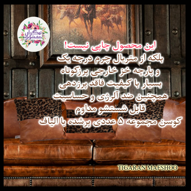 کوسن تیگران مفشوو مدل  LEOPARD5 مجموعه 5 عددی