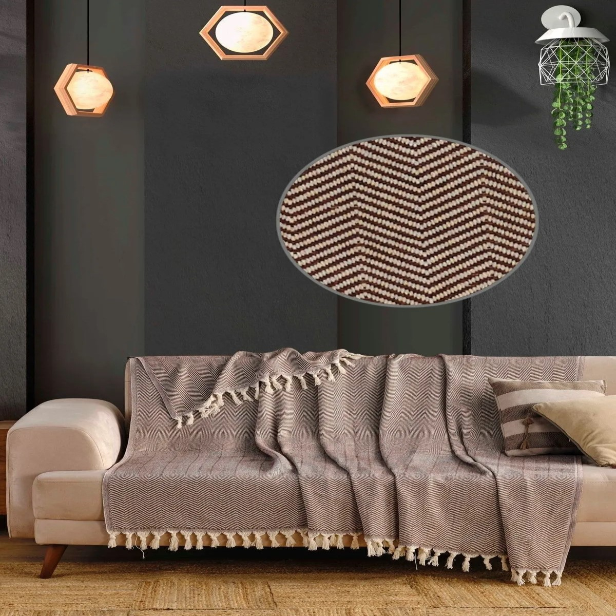 شال مبل و تخت کوکو جم مدل سوفیا Sophia سایز 300x150 سانتی متر