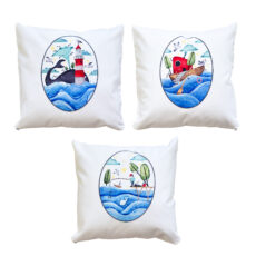 کاور کوسن مدل دریادور کد NA3-4040-02 سایز 40×40 سانتی متر بسته سه عددی