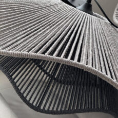 لوستر بافتنی مدل دفرمه مکرومه دو طبقه کد 6027