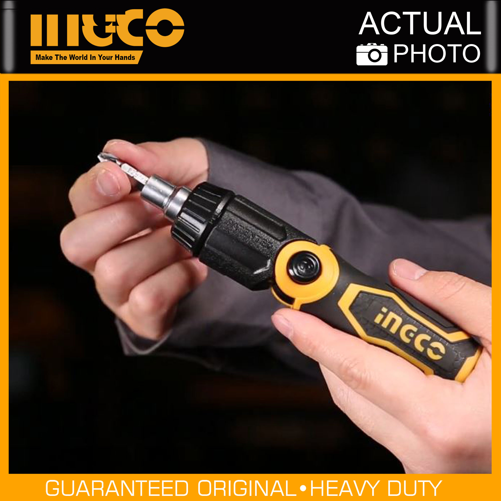 پیچ گوشتی جغجغه ای اینکو مدل  AKISD-1208-13pcs-13in1