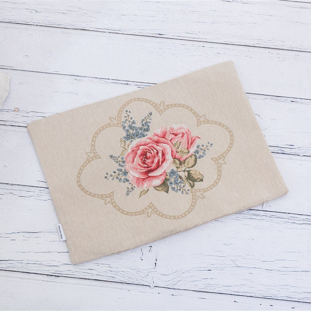 کاور کوسن انگلیش هوم مدل Roses Circle سایز 35x50 سانتی متر