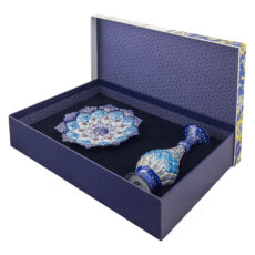 ست هدیه گلدان و بشقاب اریسا مدل میناکاری